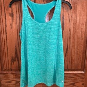 blue workout top